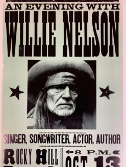 Willie Nelson - 2005 Franks Brothers Poster Smithville, Texas