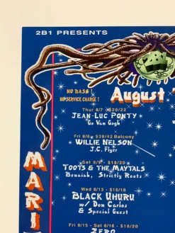 MHP 35 Willie Nelson - 1997 Poster Maritime Hall San Fran 1st -Art Poster Store image 81b07191 ade5 44aa bd43 598d9caa6b58