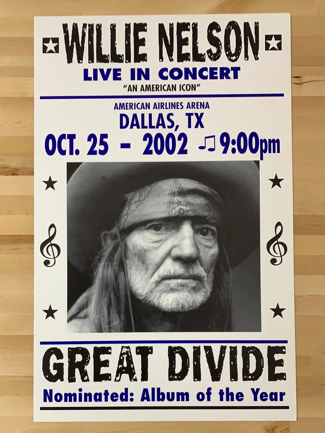 Willie Nelson - 2002 Franks Brothers 10/25 Poster Dallas, TX 2 Willie Nelson - 2002 Franks Brothers 10/25 Poster Dallas, TX - Image 2
