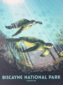 Biscayne National Park - 2016 Justin Santora Poster Art Print