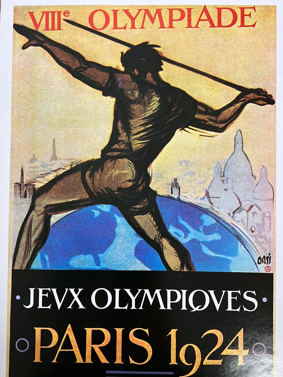 Canon Olympic Commemorative Series 1984 - Poster 1924 Paris 1 Canon Olympic Commemorative Series 1984 - Poster 1924 Paris