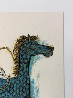 Tiny Cowboy - 2009 Dan Grzeca Poster Art Print BLUE 21/200 -Art Poster Store image 880ef971 90de 4452 bf02 4373eda5818a