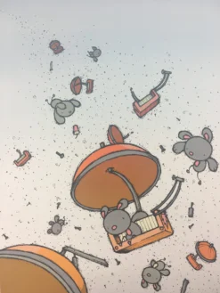 Untitled (Parachutes) - 2008 Mike Budai Poster Art Print