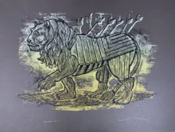 Serengeti Ghost - 2009 Dan Grzeca Poster Art Print Dark Brown