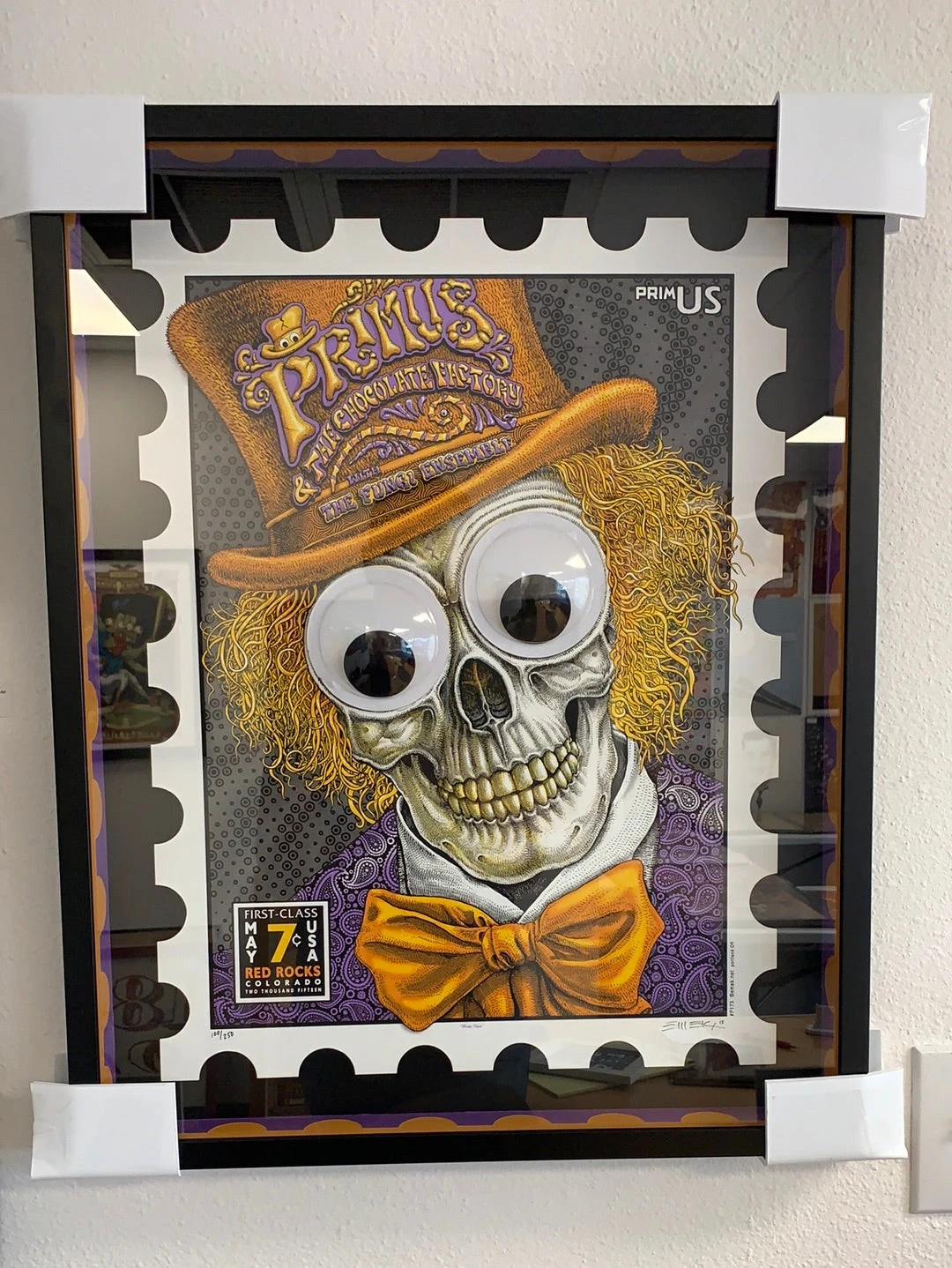 Primus - 2015 EMEK Poster Morrison, CO Red Rocks Custom FRAMED 2 Primus - 2015 EMEK Poster Morrison, CO Red Rocks Custom FRAMED - Image 2