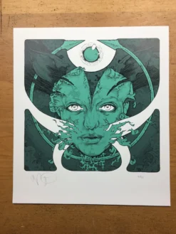 Pig Lady - 2008 John Dyer Baizley Poster Teal -Art Poster Store image 8c536e11 c29c 4d99 b528 1202894dbef0 scaled