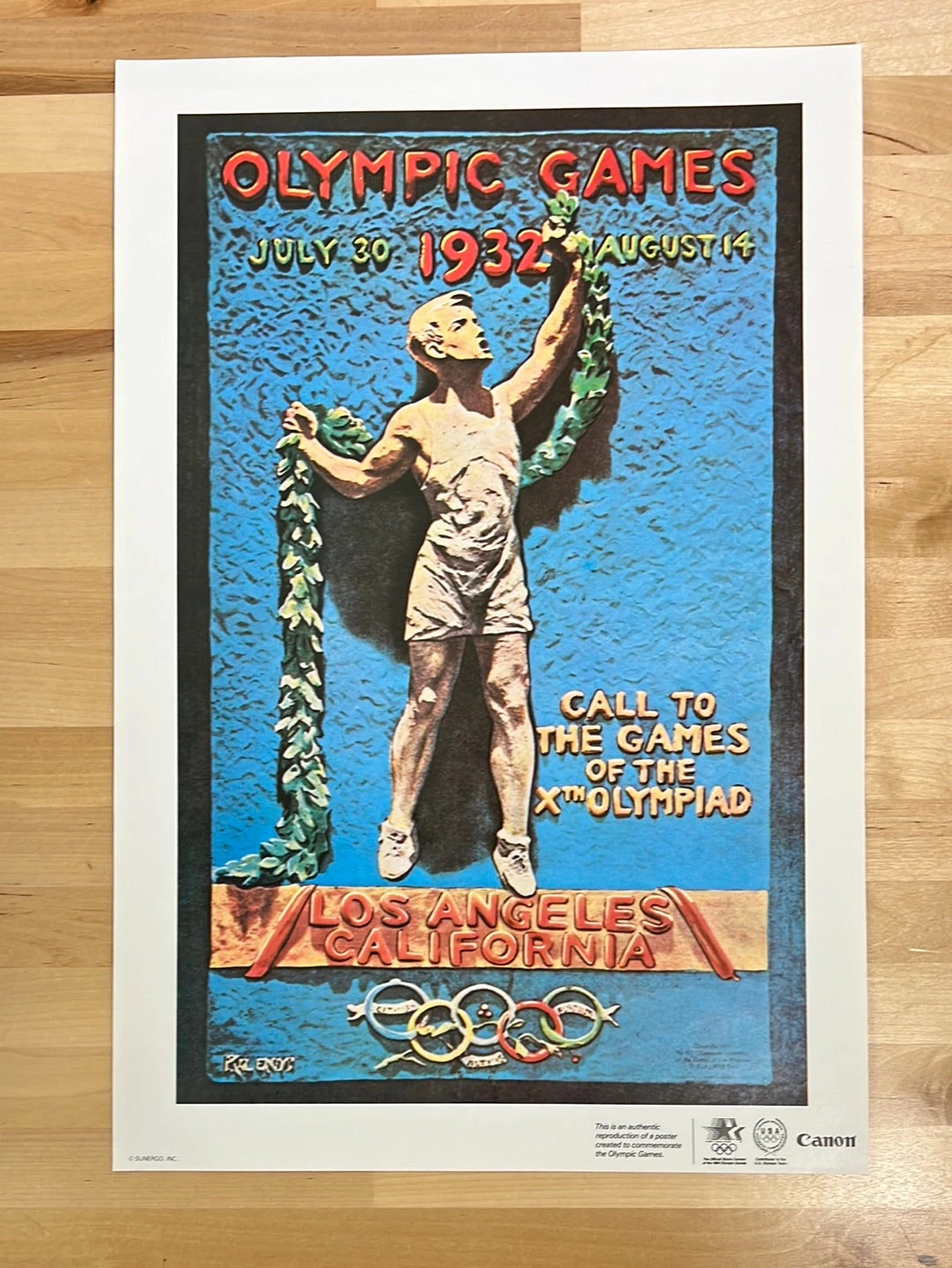 Canon Olympic Commemorative Series 1984 - Poster 1932 Los Angeles, CA 2 Canon Olympic Commemorative Series 1984 - Poster 1932 Los Angeles, CA - Image 2