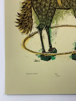 Tiny Cowboy - 2009 Dan Grzeca Poster Art Print Green/Gold 21/200 -Art Poster Store image 902b45d4 b2a0 4367 a26e f5979ac8edf6