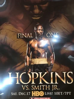 Boxing Poster Hopkins Vs. Smith Jr. HBO PPV Poster