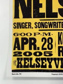 Willie Nelson - 2005 Hatch Show Print 4/28 Poster Kelseyville, CA Konocti Harbor -Art Poster Store image 976c5844 1444 484d ad06 463fd1a67b64
