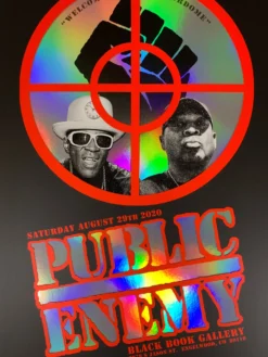 Public Enemy - 2020 Emek Poster Foil With Date The Terrordome, CO