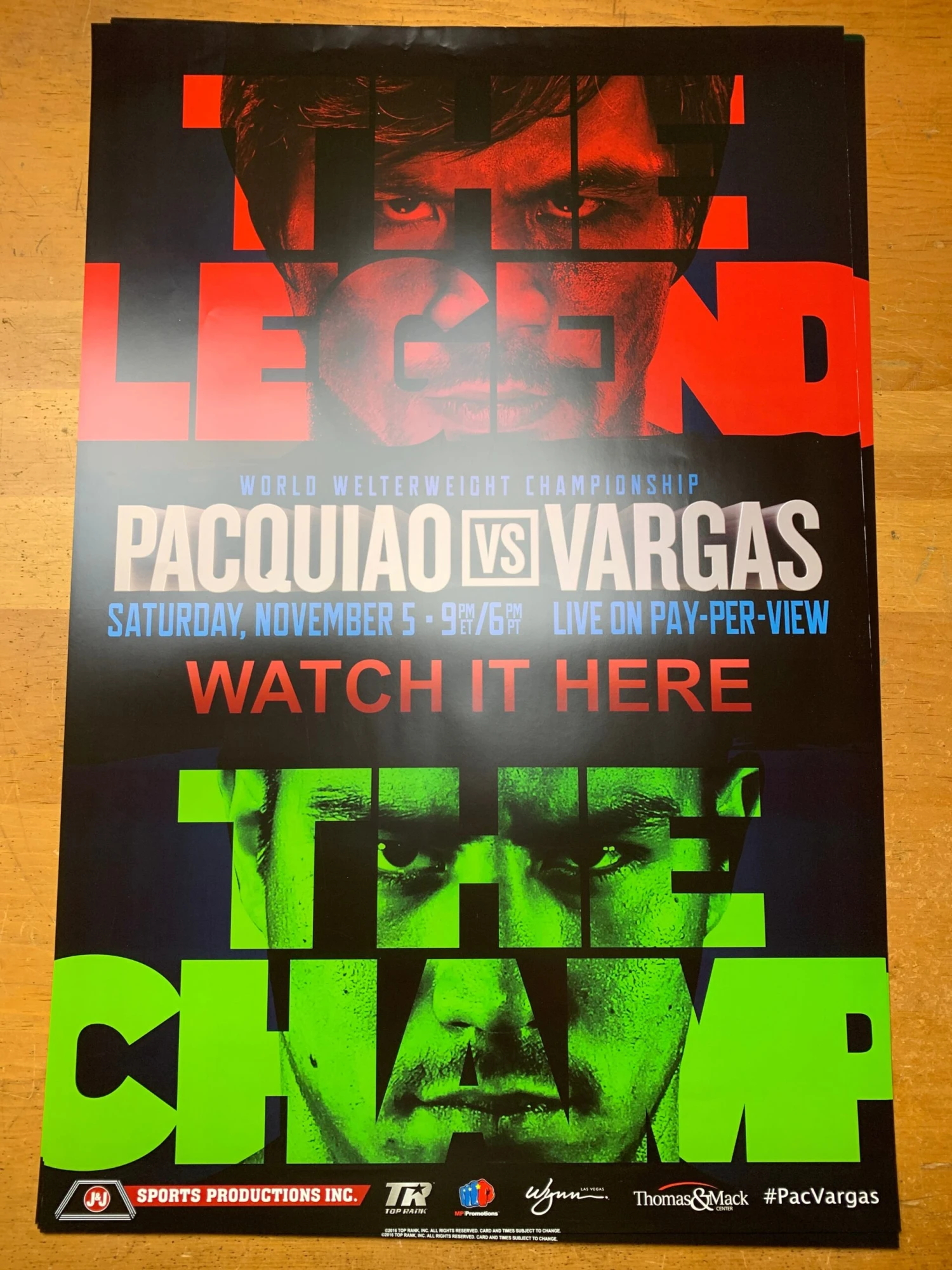 Manny Pacquiao Vs. Vargas - Poster Print Boxing 2 Manny Pacquiao Vs. Vargas - Poster Print Boxing - Image 2