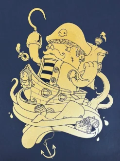 Captain - 2009 Mike Budai Poster Art Print