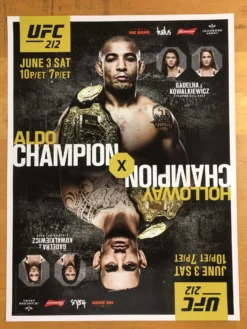 UFC 212 Poster - Aldo Vs Holloway -Art Poster Store image 9b955fec 4ec2 4295 8e03 c2debde33b3e scaled