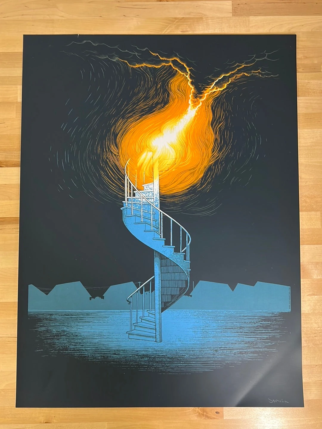Umphrey's McGee Art - 2016 Justin Santora Poster Staircase 2 Umphrey's McGee Art - 2016 Justin Santora Poster Staircase - Image 2