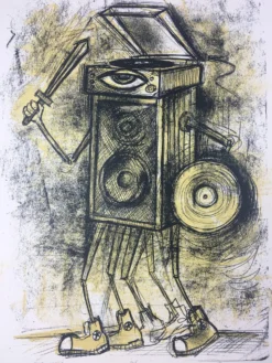 Vinyl Warrior - 2013 Dan Grzeca Poster Art Print