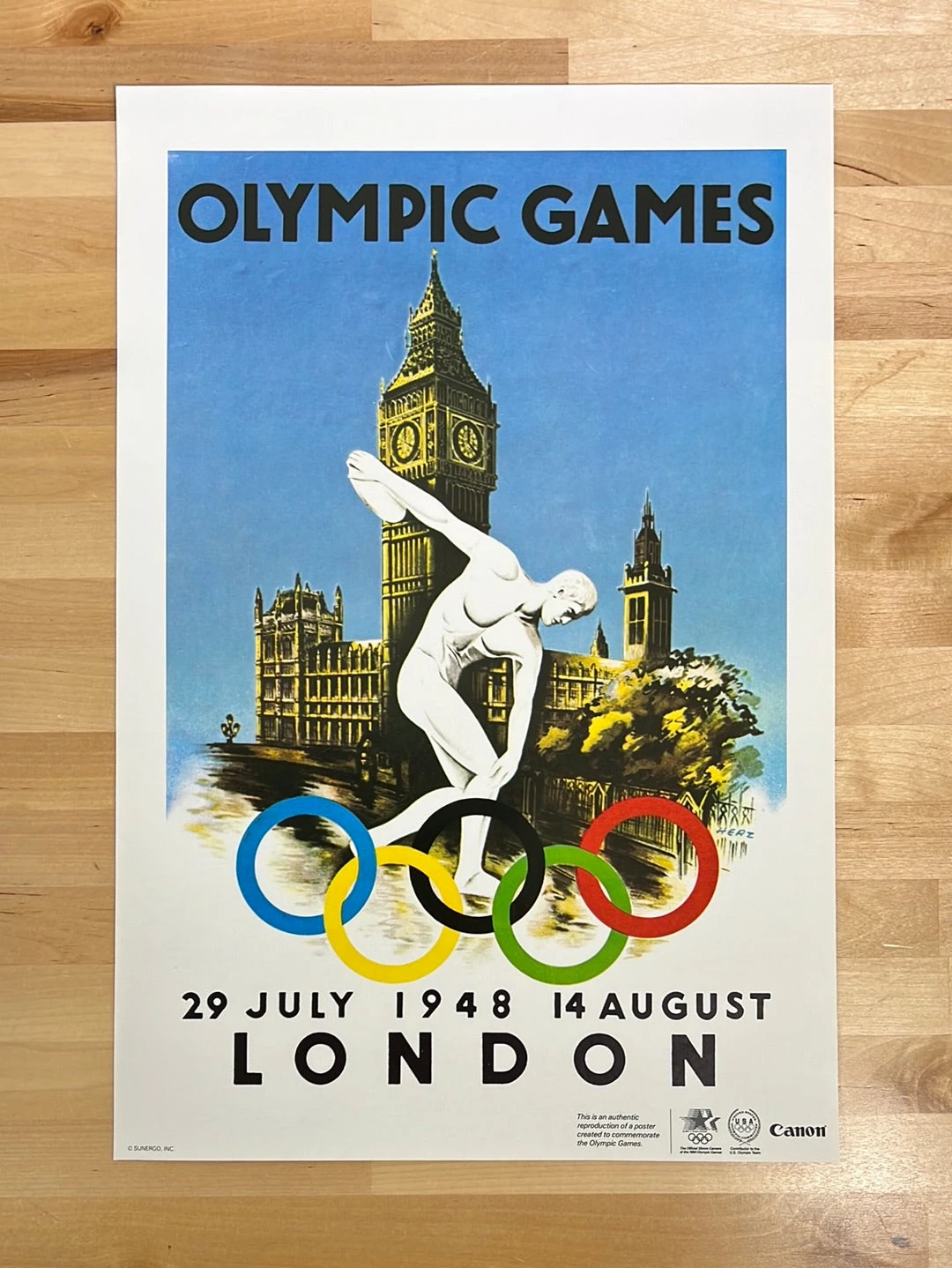 Canon Olympic Commemorative Series 1984 - Poster 1948 London 2 Canon Olympic Commemorative Series 1984 - Poster 1948 London - Image 2