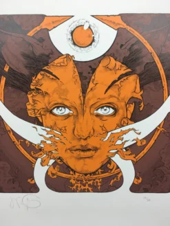 Pig Lady - 2008 John Dyer Baizley Poster Orange