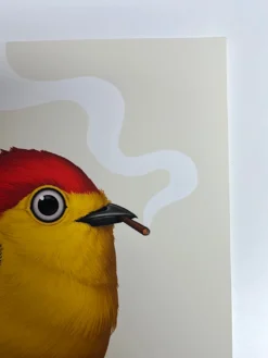 Fat Bird - 2019 Mike Mitchell Poster Wire-tailed Manakin Variant -Art Poster Store image a416c820 84de 4cb6 9432 92b18354cf45