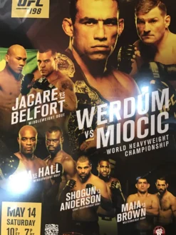 UFC 198 Poster Werdum Vs. Miocic, Belfort, Silva, Shogun, Anderson