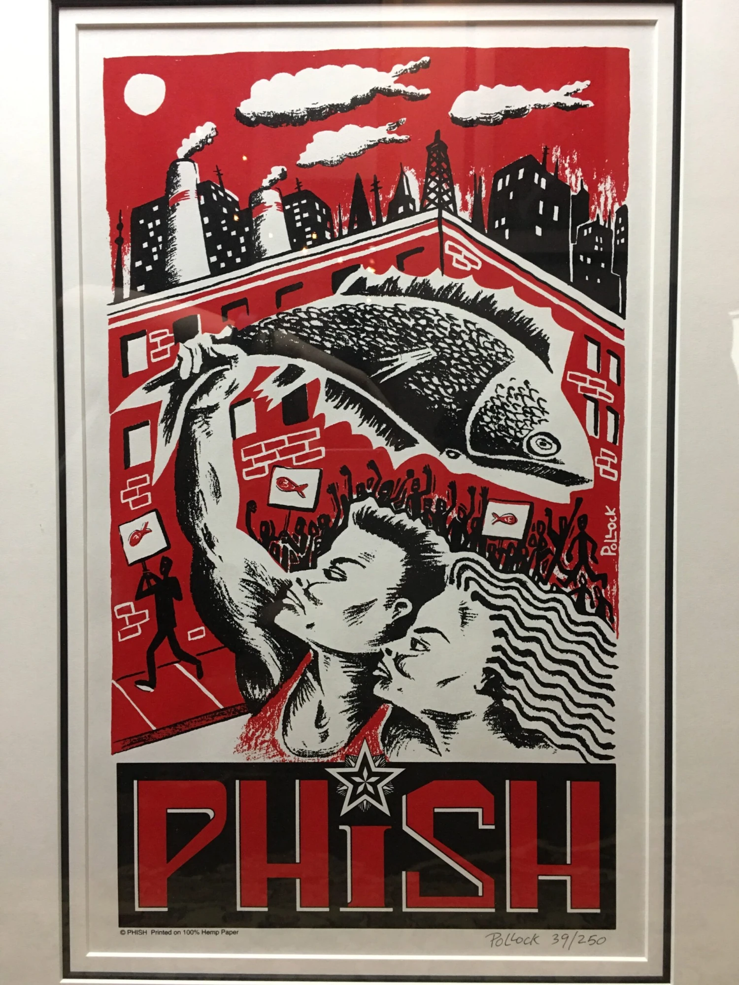 Phish - 1997 Jim Pollock Poster Art Of Modern Rock Series, Framed 1 Phish - 1997 Jim Pollock Poster Art Of Modern Rock Series, Framed