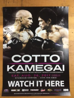 Boxing - 2017 Cotto Vs Kamegai Poster -Art Poster Store image a5edca06 8e79 415d 9489 1dd5f296a64b scaled