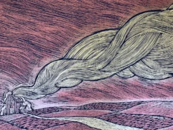 Ash - 2009 Dan Grzeca Poster Art Print Copper/Gold Variant