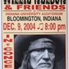 Willie Nelson - 2004 Franks Brothers 12/9 Poster Bloomington, IN