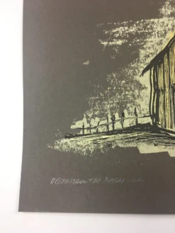 Reconstructed Barn Owl - 2013 Dan Grzeca Poster Art Print Charcoal Brown -Art Poster Store image b2fcfd0f 0aa9 4303 a6fb 606d18c442cb scaled