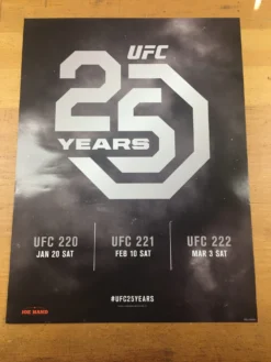 UFC 25 Years - 2017 Poster UFC 220, 221, 222 -Art Poster Store image b4de7e23 eef8 4980 be66 19b588d6a8d8 scaled