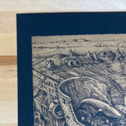 The City Was The Song - 2022 David Welker Poster, Art Print (Gold) -Art Poster Store image b5de091c d6d5 4cd1 af99 2a638a543835