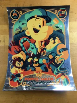 Popeye The Sailor Meets Sindbad The Sailor - 2014 Tom Whalen Poster Foil Green V -Art Poster Store image b6f4ed28 c046 413f be61 13980319ca68 scaled