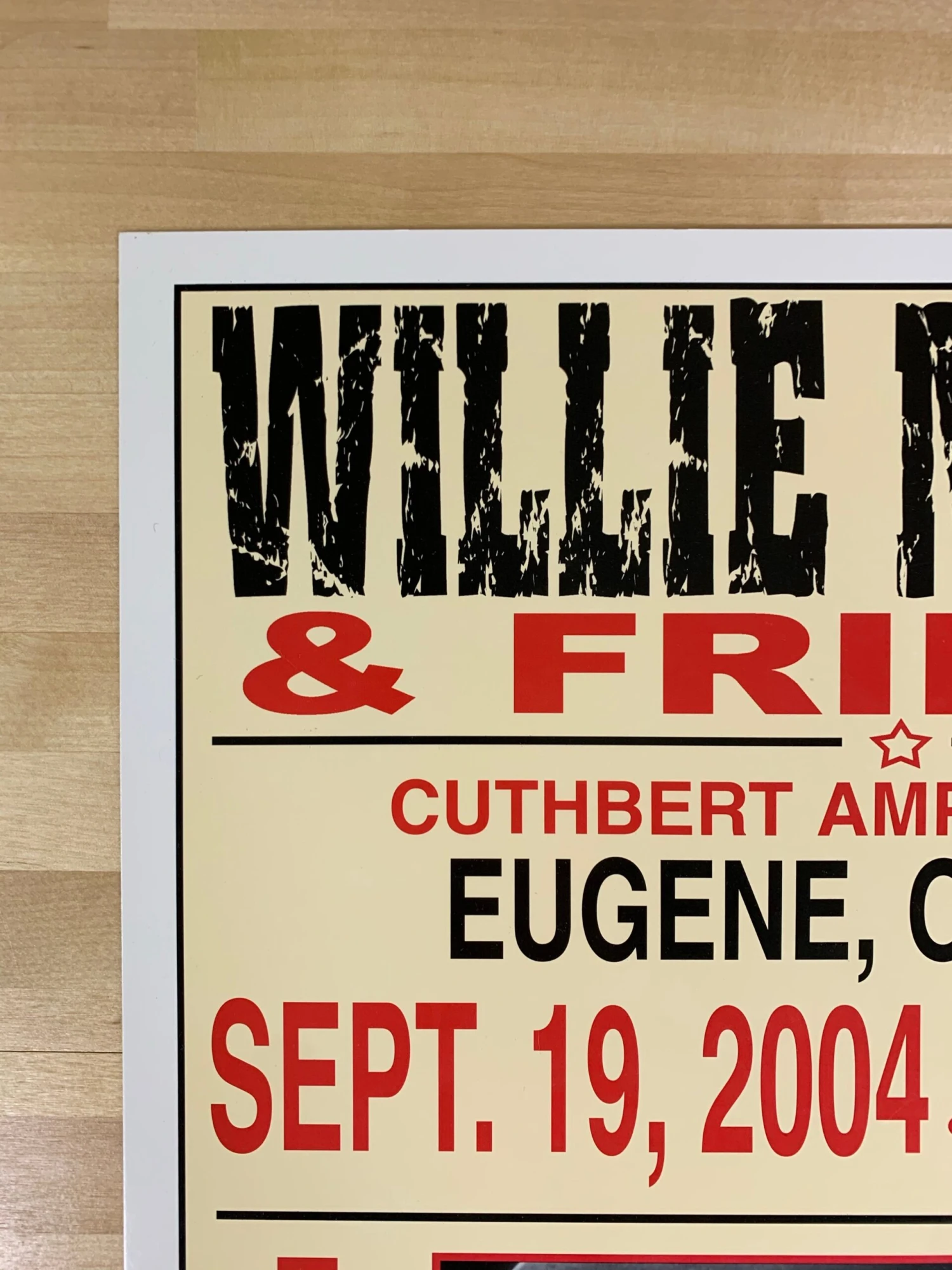 Willie Nelson - 2004 Franks Brothers 9/19 Poster Eugene, Oregon 4 Willie Nelson - 2004 Franks Brothers 9/19 Poster Eugene, Oregon - Image 4