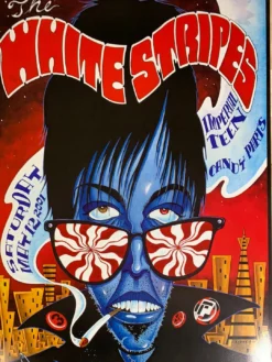 The White Stripes - 2001 J. Shea Poster Fillmore Auditorium San Fran 1st