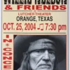Willie Nelson - 2004 Franks Brothers 10/25 Poster Orange, TX
