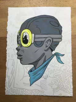 Fly Boy - 2016 Hebru Brantley ORIGINAL Painting Beyond Kirby Flyboy -Art Poster Store image c56bb550 b1ea 47e3 b61a 9e0bb6ea34c7 scaled