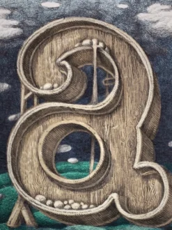 Letter A - 2021 David Welker Poster, Art Print