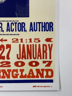 Willie Nelson - 2007 Hatch Show Print 1/27 Poster Manchester, England -Art Poster Store image c6cc8e10 0be9 4c42 a310 b445b408a56b