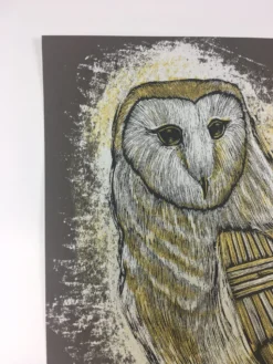 Reconstructed Barn Owl - 2013 Dan Grzeca Poster Art Print Charcoal Brown -Art Poster Store image ce8d5a0d 106b 46a0 95b8 916c7fffa036 scaled