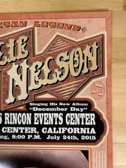 Willie Nelson - 2015 Franks Brothers Poster Valley Center, CA Harrah's -Art Poster Store image cef4c1e0 1f17 433c b482 423c7e2ade56 scaled