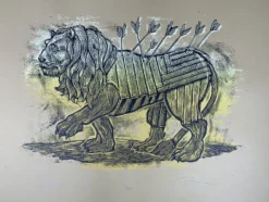 Serengeti Ghost - 2009 Dan Grzeca Poster Art Print Light Brown