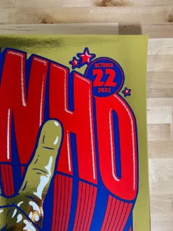 The Who - 2022 Ames Brothers Poster GOLD FOIL Seattle, WA AP -Art Poster Store image d32a6843 57c0 445e 90af 3da5dd522fe8