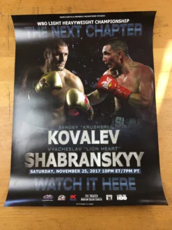 Boxing - 2017 Kovalev Vs Shabranskyy Poster -Art Poster Store image d51d0ad9 7c64 4e2f 99e6 3643d5aaeef1 scaled