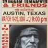 Willie Nelson - 2004 Franks Brothers 3/19-20 Poster Austin, TX
