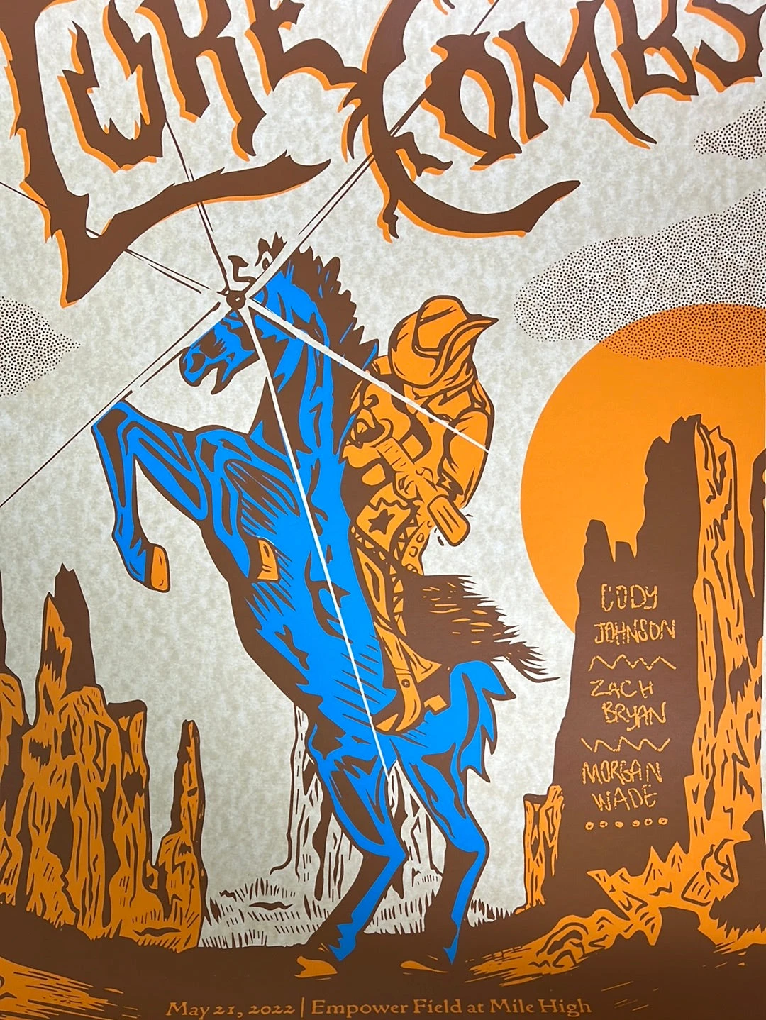 Luke Combs - 2022 Poster Empower Field Mile High Stadium Denver, CO 1 Luke Combs - 2022 Poster Empower Field Mile High Stadium Denver, CO