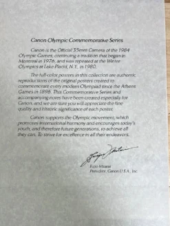 Canon Olympic Commemorative Series 1984 - Poster 1896 Athens, Greece -Art Poster Store image df00a4ea 05f5 4982 bc4b 3aa0ade514aa