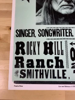 Willie Nelson - 2005 Franks Brothers Poster Smithville, Texas -Art Poster Store image df2dad7e 61f1 435a b112 76adfa3eff38 scaled