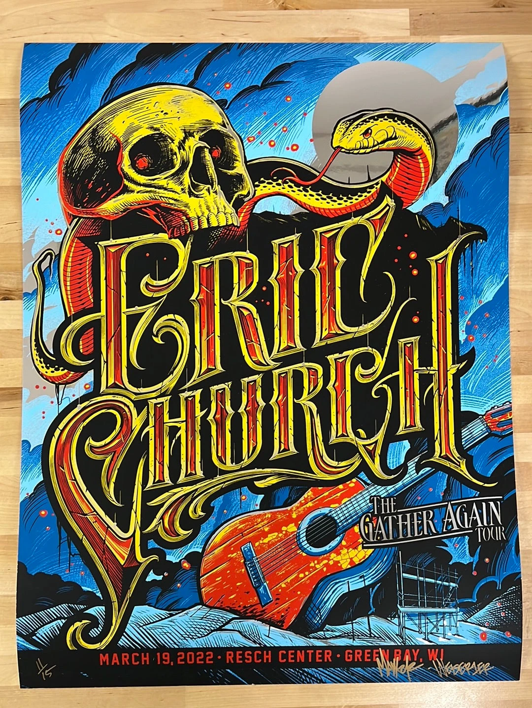 Eric Church - 2022 Maxx242 Poster Green Bay, WI Mirror FOIL 3/19 2 Eric Church - 2022 Maxx242 Poster Green Bay, WI Mirror FOIL 3/19 - Image 2