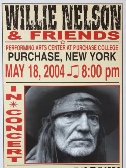 Willie Nelson - 2004 Franks Brothers 5/18 Poster Purchase, NY