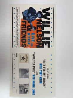 Willie Nelson - 2003 Original Vinyl Poster Insert 24x12 Record Art -Art Poster Store image e6d64e75 c1a9 43f5 8feb 323dd0412af5